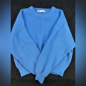 Zara Vibrant Blue Knit Top
